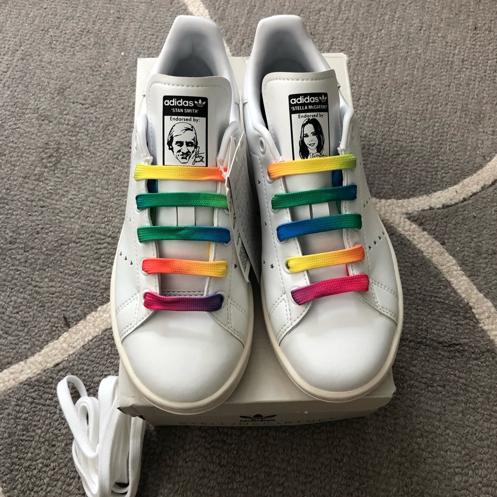 Stella McCartney x Stan Smith Rainbow Vegan Sneakers